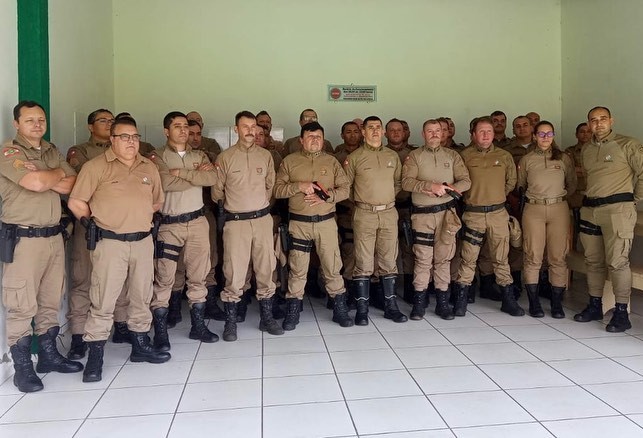 Policiais Militares de Curitibanos participam de instrução de Spark