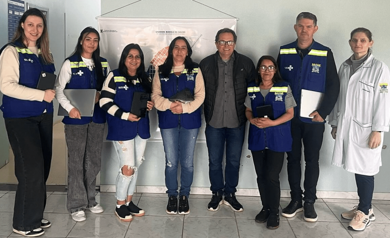 Agentes Comunitários de Saúde de Ponte Alta do Norte recebem novos coletes de identificação